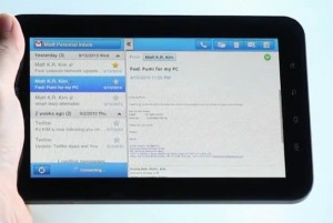 Galaxy Tab video screenshot