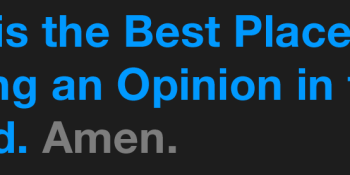 Amen wants the world to hear your strongest opinions