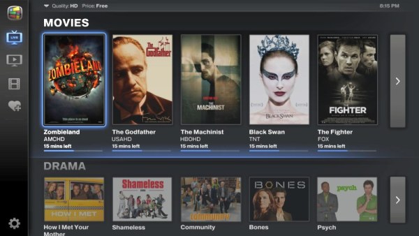Google TV v2 movies and tv shows