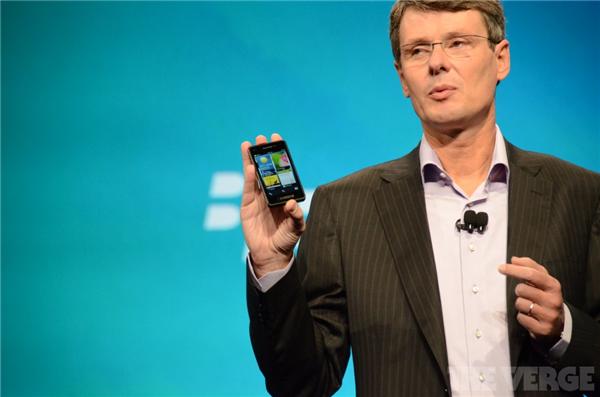thorsten heins unveils blackberry 10