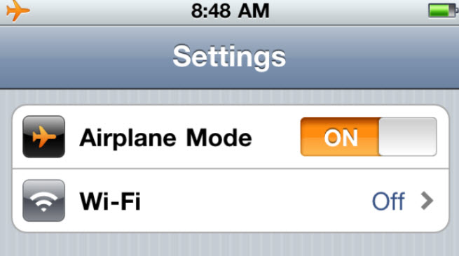 airplane mode