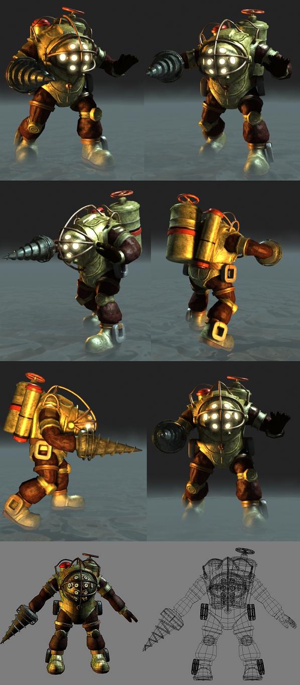 Big Daddy Renders and Wireframe