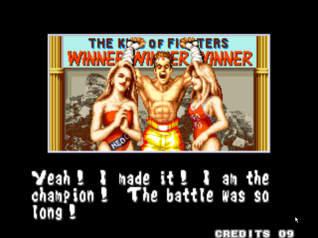 Joe Higashi wins the first Fatal Fury tournament