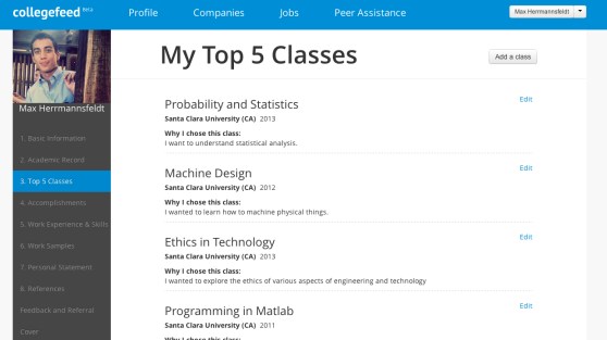 Collegefeed - Top Classes