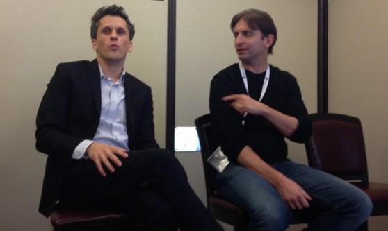 Aaron Levie and Sam Schillace (right), who is often credited as the inventor of Google Docs 