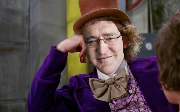 Valve's Gabe Newell as Willy Wonka