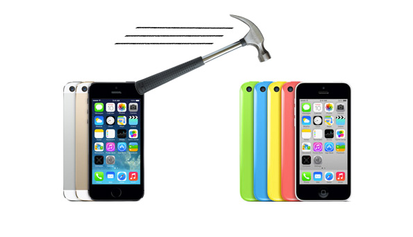 The iPhone 5S is smashing the 5C in early device sales