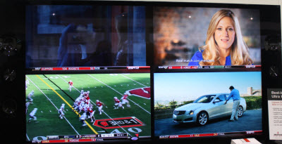 A 4K TV can power four HD streams.