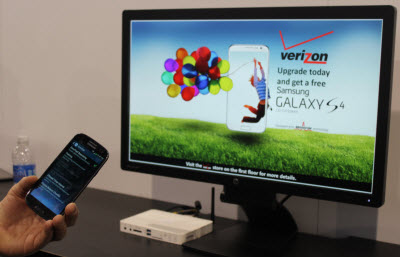Broadcom chips and OmniTrail software power this "precise presence" retail demo.