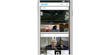 Terrain overlay offers an alternative to Android's app-centric user interface