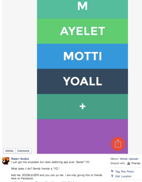 Scoble FB status