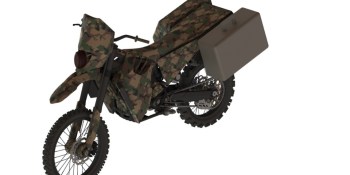Check out this silent, hybrid-electric, military motorcycle that Darpa is testing