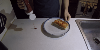 This guy invented a machine just for picking up ketchup blobs