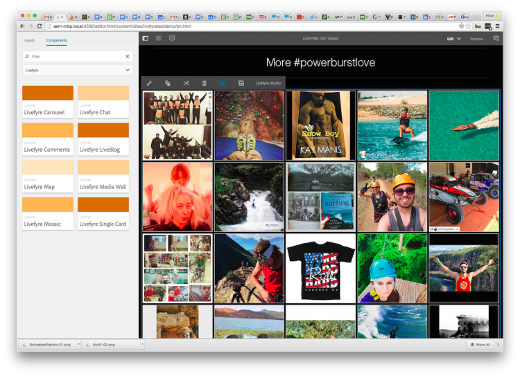 Livefyre in action in Adobe's Experience Manager