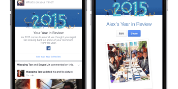 Facebook now lets you relive your 2015 — promises only good memories this time