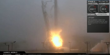 SpaceX launches its Falcon 9 rocket, but fails sea landing for the third time