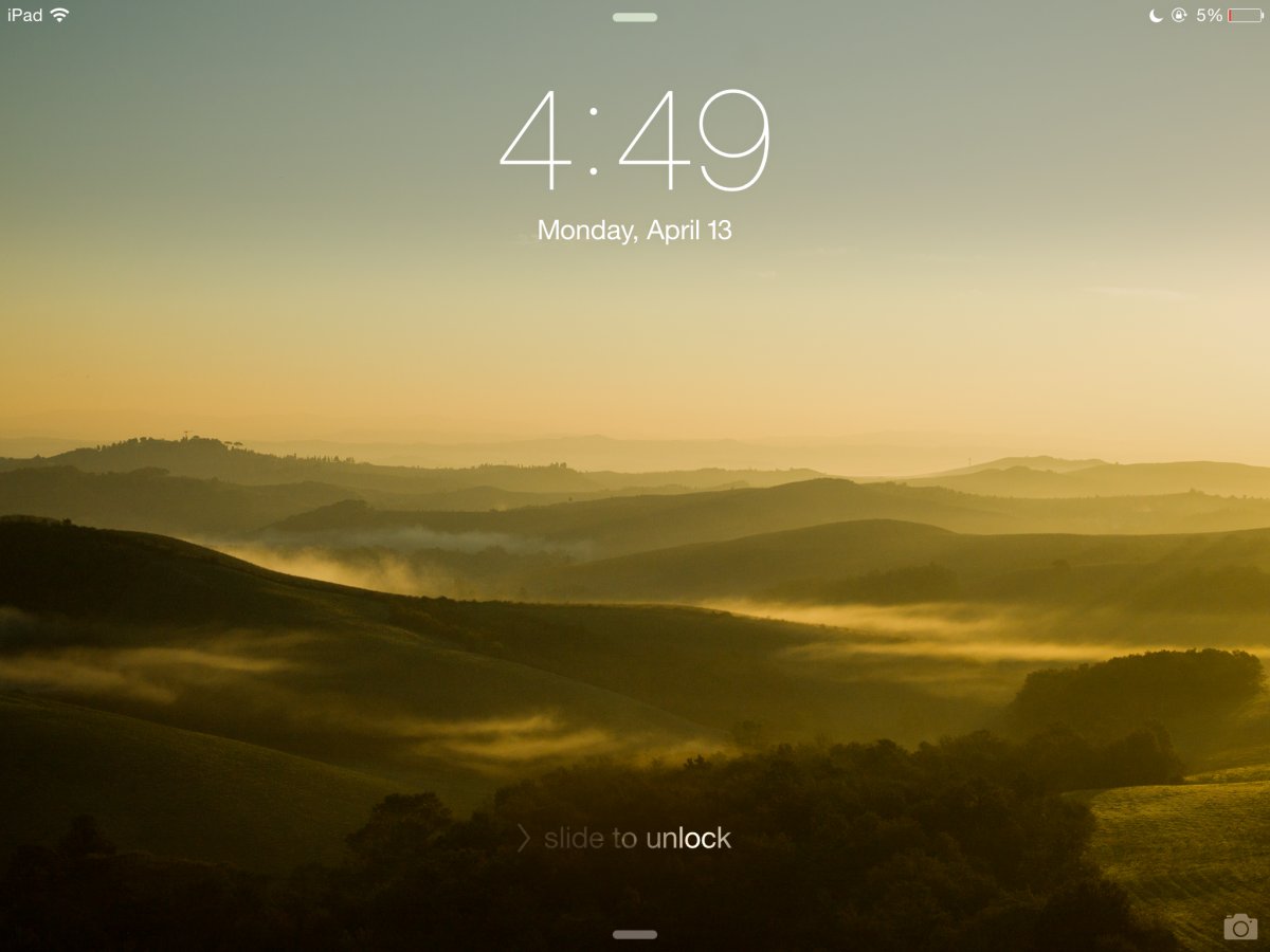 iOS lockscreen