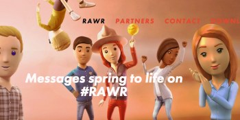 Futurefly’s Rawr Messenger app reinvents chat using 3D-animated avatars
