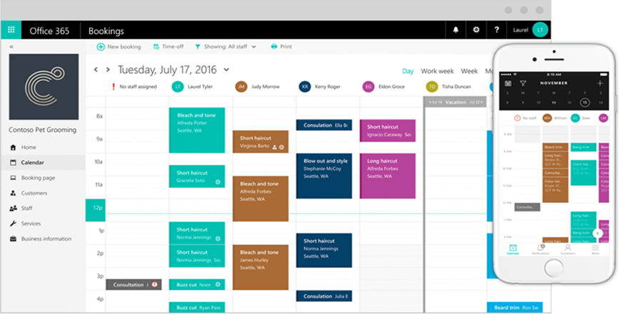 Microsoft Bookings screenshot 2