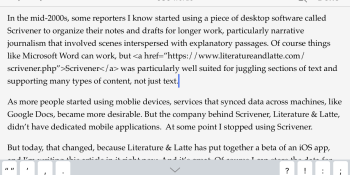 Hands-on with the Scrivener writing app for iOS