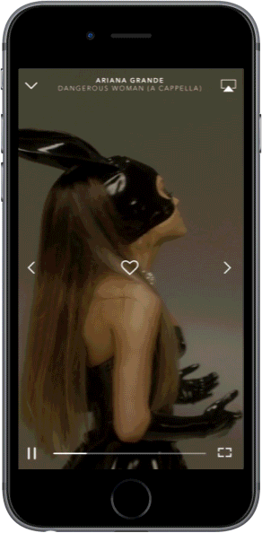 The new mobile Vevo player.