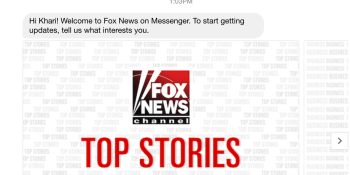 Fox News launches a Facebook Messenger bot you can’t talk to
