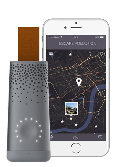 Plume Labs' app can build a map of where the air is the best in your city.