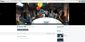 Vimeo adds support for 360-degree videos