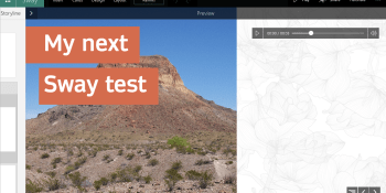 Microsoft updates Sway with audio recording, autoplay, view counts