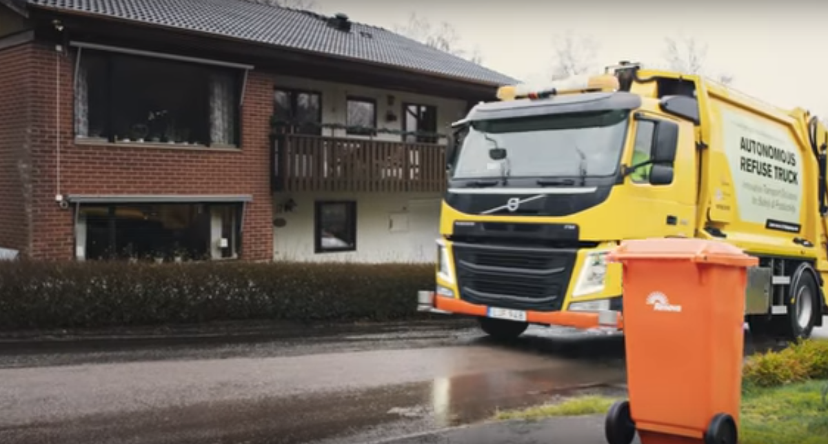 Volvo’s testing an autonomous garbage collection truck