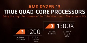 AMD launches its low-end Ryzen 3 gaming and VR processors