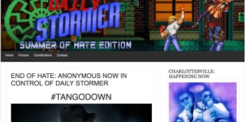 Did neo-Nazi website The Daily Stormer stage a fake hack by Anonymous?
