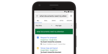 Google adds natural language features to its enterprise search product