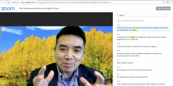 Zoom uses AI to add automatic transcription to its videoconferencing service