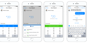 Facebook Messenger now sends money via PayPal