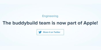 Apple buys app development service Buddybuild, team will join Xcode and drop Android support