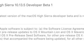 Apple releases first macOS High Sierra 10.13.5 public beta