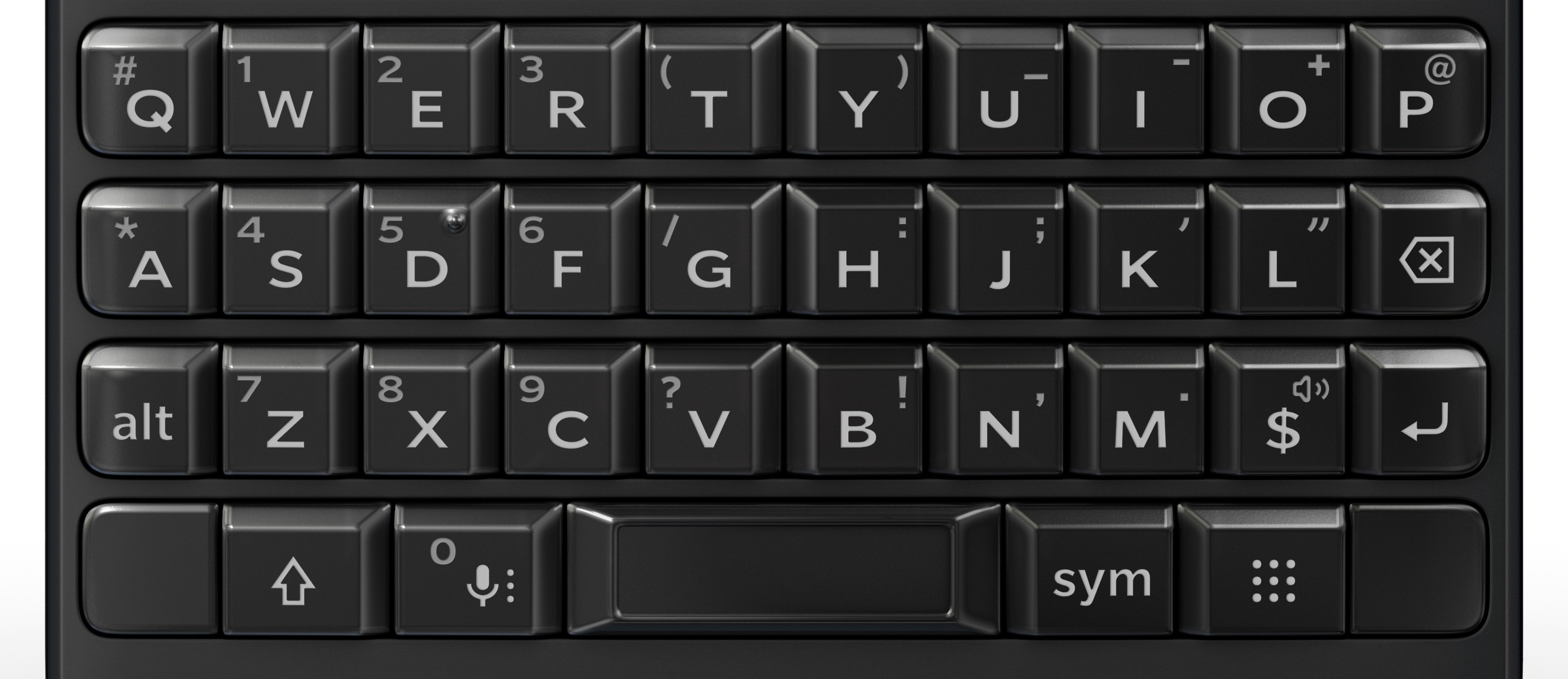 BlackBerry Key2's keyboard