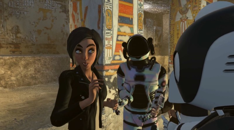 A field trip to an Egyptian pyramid in High Fidelity.