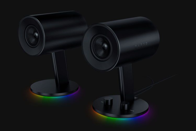 Razer's Nommo Chroma desktop speakers.