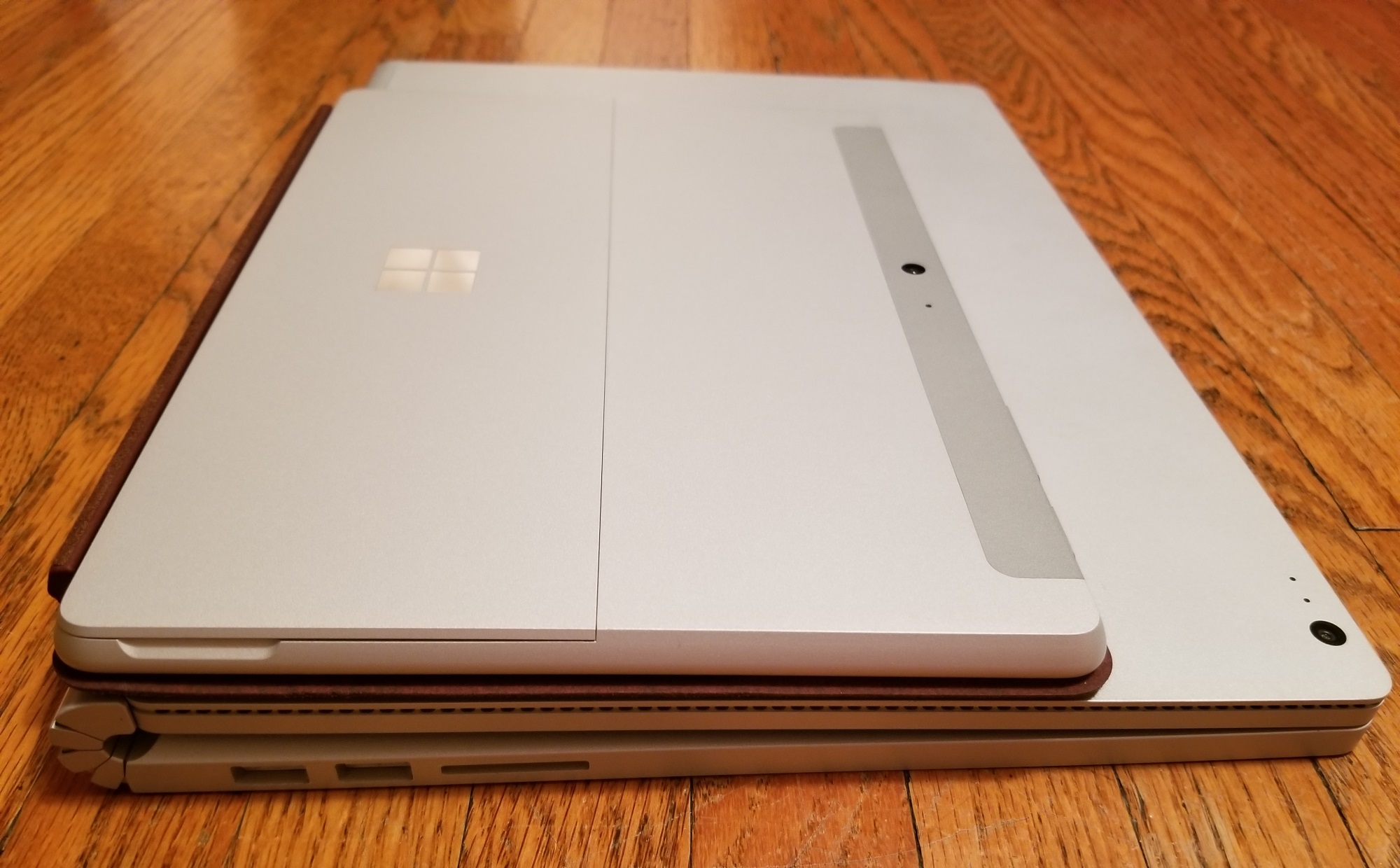 Surface Go on top of a Surface Book