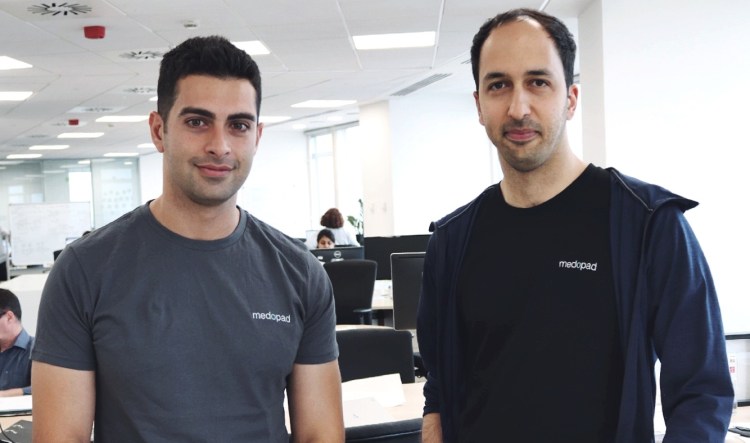 Sherbit CEO Alex Senemar (left) with Medopad CEO Dan Vahdat