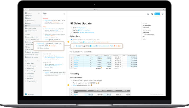 Salesforce Quip Slides