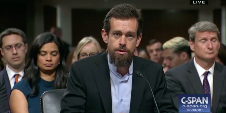 Twitter CEO Jack Dorsey testifies in front of the Senate Intelligence Committee