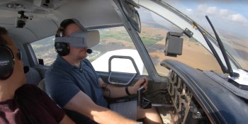 Pilot scares the hell out of us by wearing Oculus Go while flying