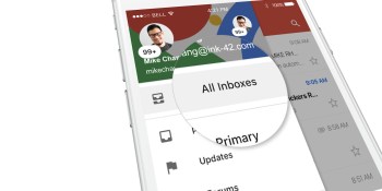 Gmail for iOS now lets you view emails from multiple accounts in a single inbox