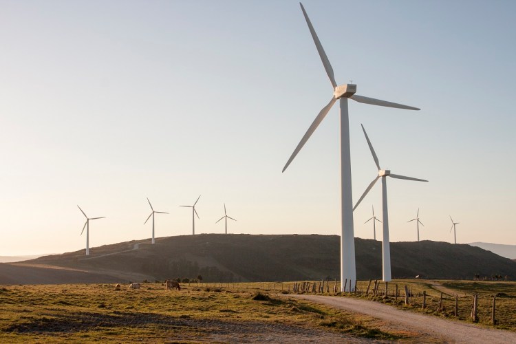 National Grid is investing in windmills in Galicia, Spain.