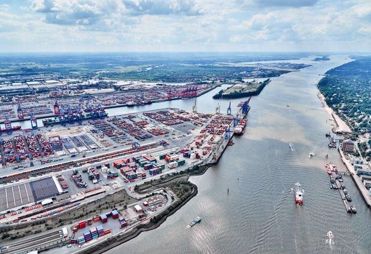 Port of Hamburg in Germany