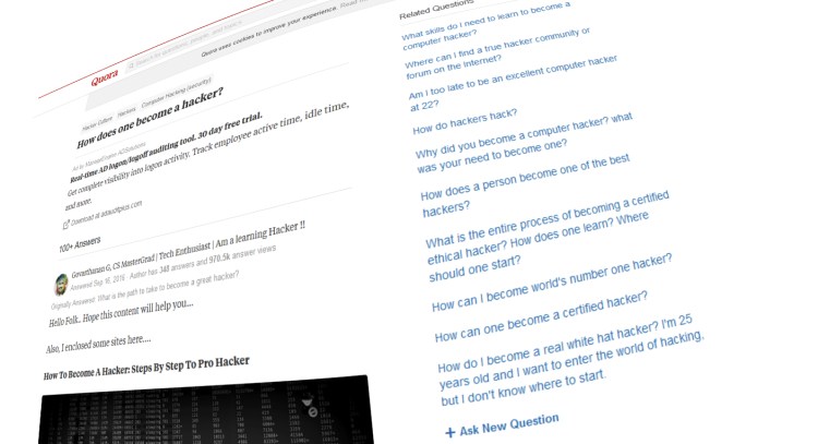 Quora: A hacking question on the Q&A website