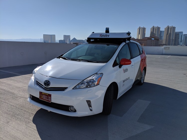 Yandex self-driving car